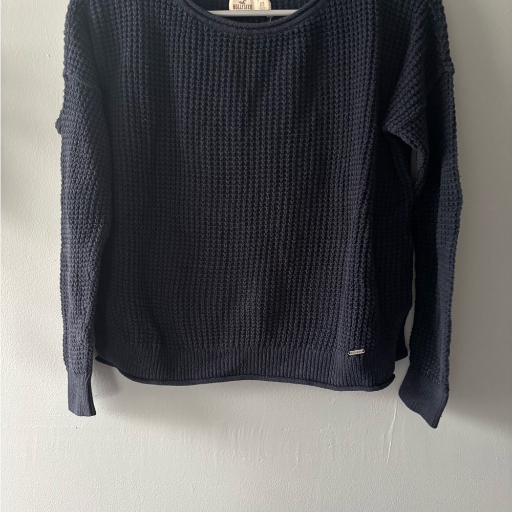 Hollister Dark Blue Crew Neck Sweater